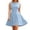 Z-Light Blue520, variant on JIAYUE Women's Casual Dresses Flowy Summer Mini Crew Neck Sleeveless Elegant Solid Color Comfortable A-Line Versatile Dress For Daily Wear