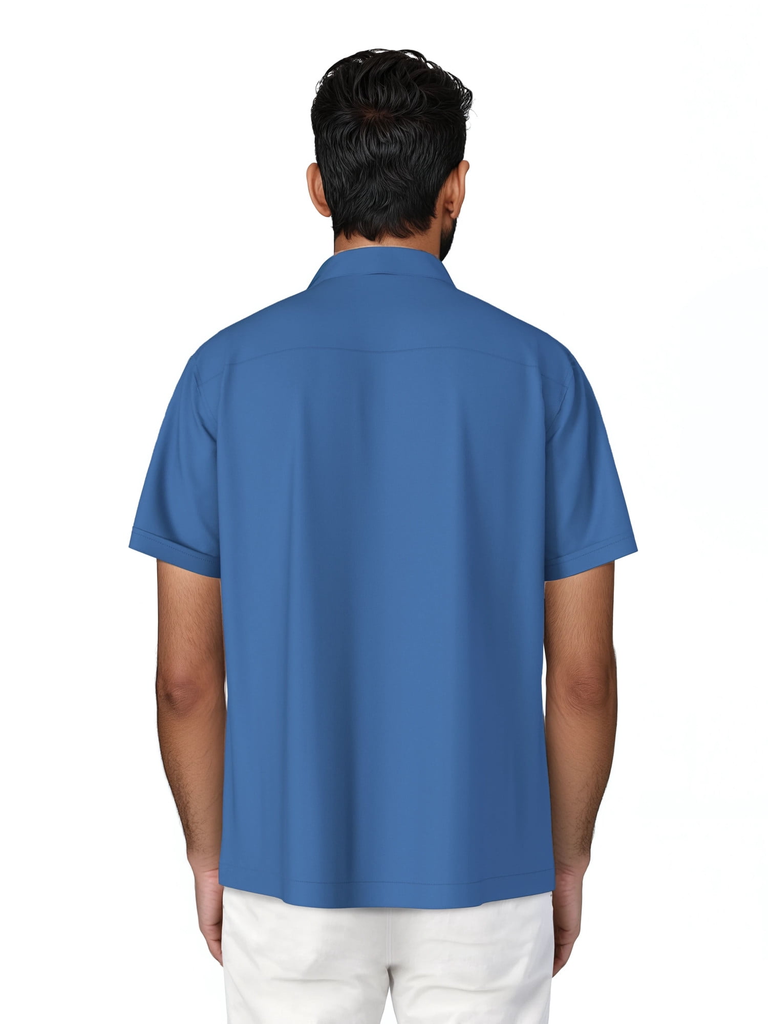 Cafe Luna Men's and Big Men's Panel Print Short Sleeve Woven Shirt, Size S-4XL