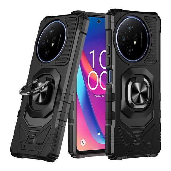 Thousand Gear TCL 50 XL/60 XE NXTPAPER 5G Magnetic Ring Kickstand Case   Tempered Glass