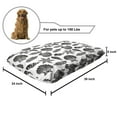 thumbnail image 2 of Underwater Pet Bed, Seashells Cockleshell Starfish Flowers Marine Plants in Monochrome, Resistant Pad for Dogs and Cats Cushion with Removable Cover, 24" x 39", Charcoal Grey and White, by Ambesonne, 2 of 4