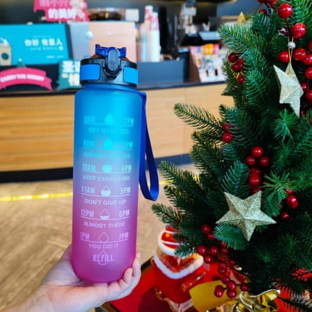 

32Oz/1L Motivational Large Capacity Water Bottle Water Jug Drinking Water Bottle with Time Maker