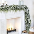 thumbnail image 3 of Christmas Norfolk Garland with Snow, 70.87in Artificial Greenery Garland, Faux Snow Flocked Pine for Mantel Fireplace Table Wall Door Home Decor, 3 of 6