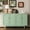 Mint Green, variant on 4-door Intaglio Cabinet With , Pine Legs, Solid Wood Pulls, Mint For Home Storage Solutions , Offering Versatile
