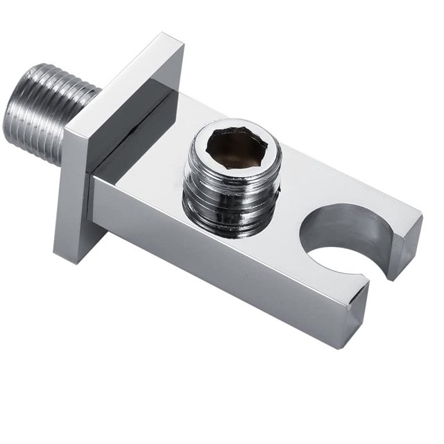Conector de manguera, cabezal de ducha, soporte de rociador de latón, salida de baño, almohadilla de codo, conector de pared, soporte de cabeza de manguera para baño JFHHH pequeña