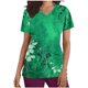 thumbnail image 2 of Karight Womens Scrub Tops V Neck Short Sleeve Nurse Uniforms Work Uniform T-Shirt Short Sleeve Tunic Blouse with Pocket, 2 of 5