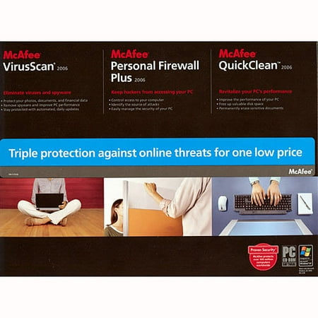 McAfee VirusScan/ Personal Firewall Plus/ QuickClean 2006 3-in-1 Pack