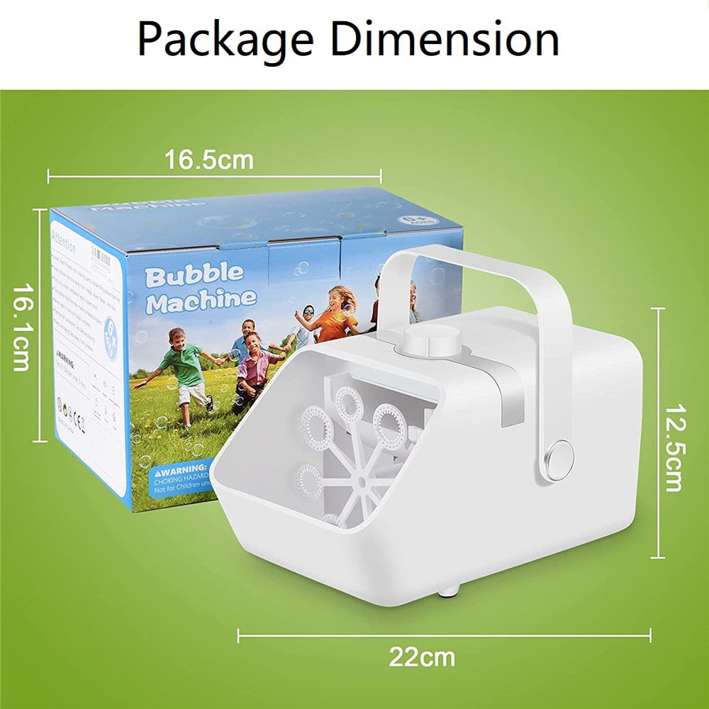 Bubble Machine, Automatic Bubble Blower, Portable Auto Bubble Maker with High Output for Outdoor/Indoor Use,Powered by Plug-in or Batteries , Bubble Xmas Toys and Gifts for Kids Girls Boys