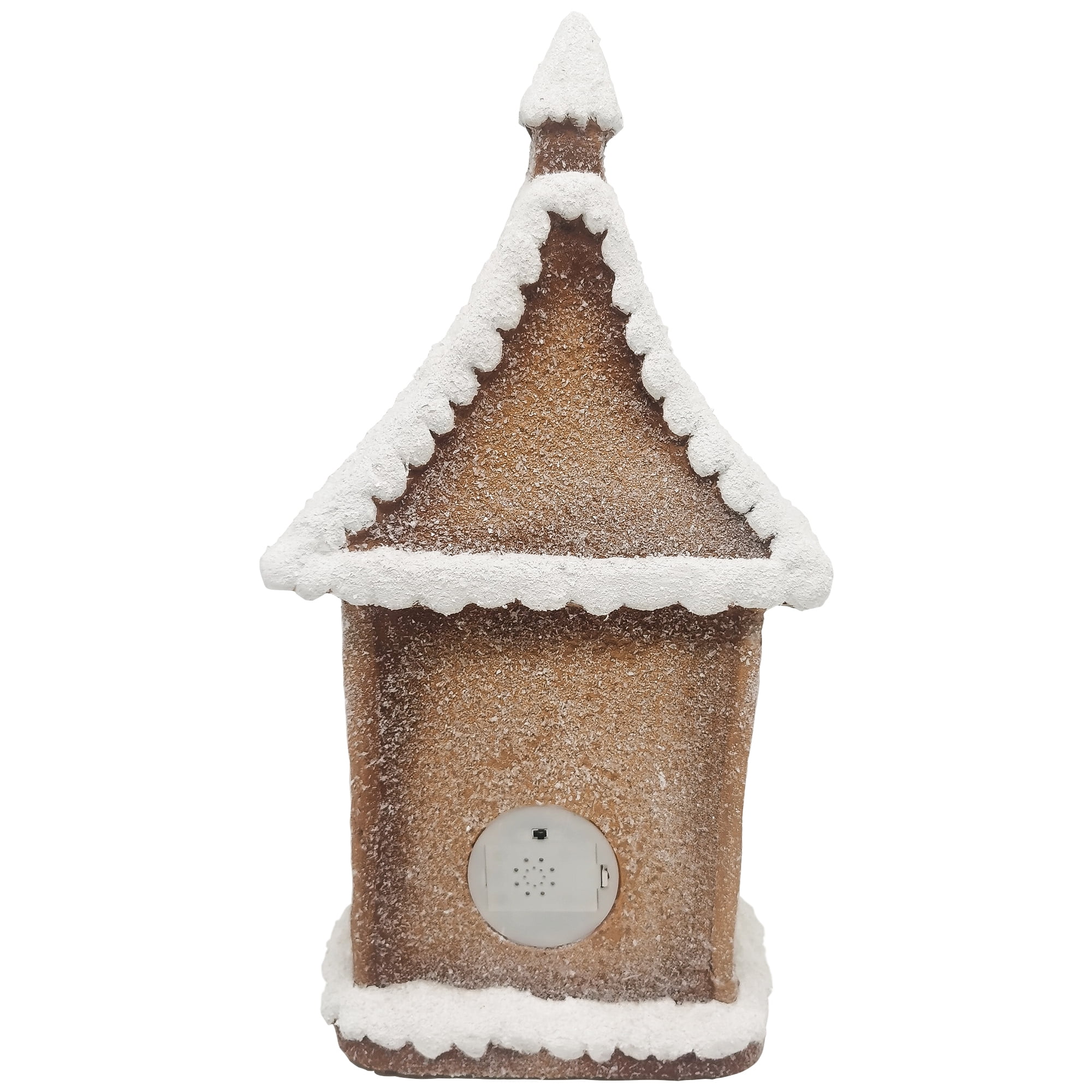 LED Lighted Gingerbread House with Christmas Tree and Candy Cane - 18.5"