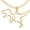 Gold, variant on T-Rex Necklace - Dinosaur Gift With Sweet and Funny Message Card