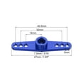thumbnail image 2 of 4 Pcs Aluminum Servo Horn 25T Servo Horn Steering Double Arms 47mm Length Deep Blue Suitable for Model Accessories, 2 of 6
