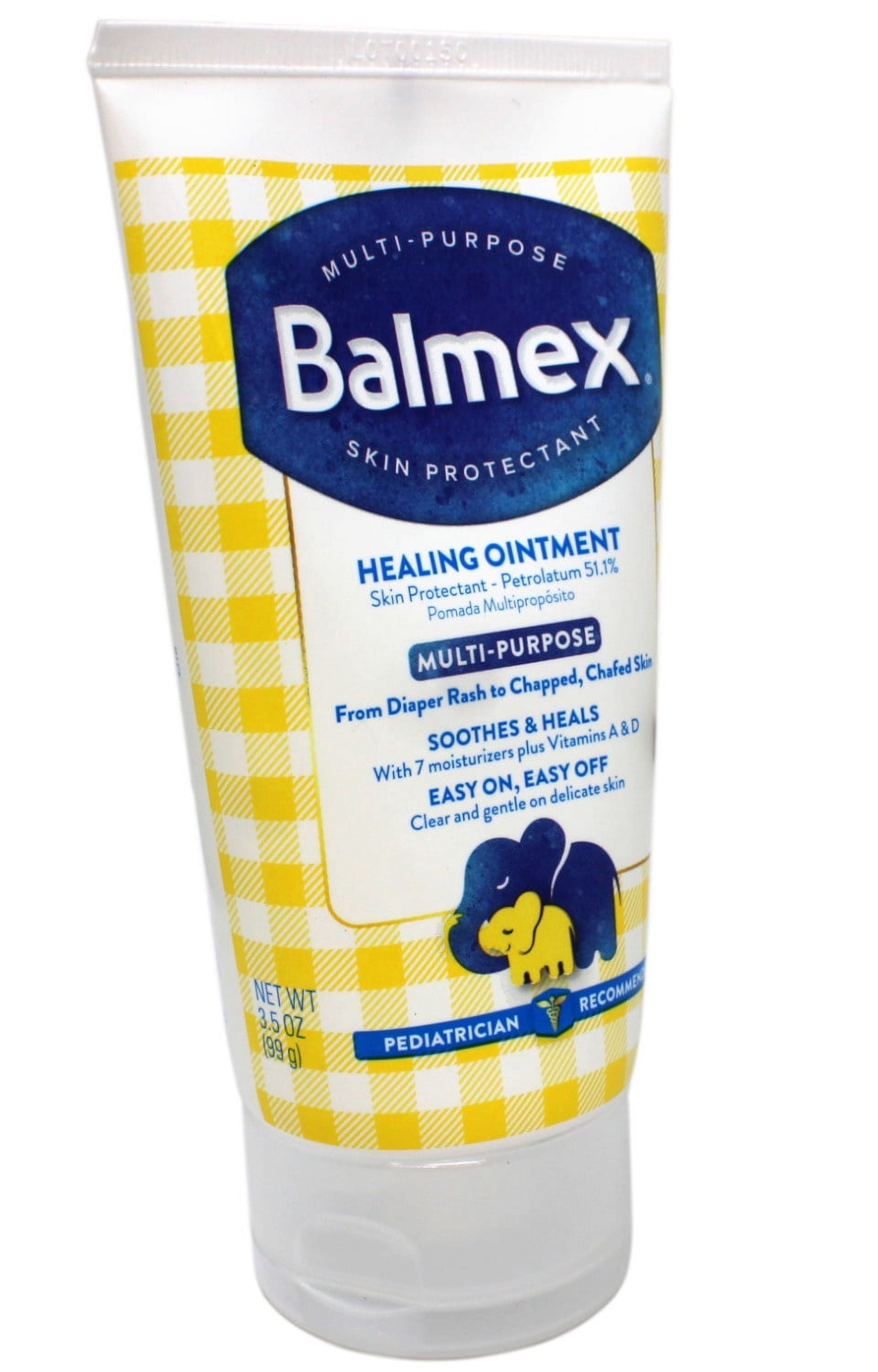 3 Pack - Balmex Multi-Purpose Healing Ointment, from Diaper Rash to Chapped, Chafed Skin, Soothes & Heals, 3.5 OZ
