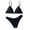 Black, variant on VerPetridure Bathing Suit for Women 2 Piece Bikini Women Push-Up Padded Bra Beach Bikini Set Swimsuit Swimwear
