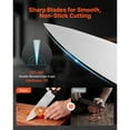 thumbnail image 3 of KFFKFF Kitchen Knife Set with Block and Sharpener, 15 Piece High Carbon Stainless Steel Sharp Knife Set, Kitchen Cutlery with Crack-Resistant Handle, Sharpening Rod and Wooden Block, 3 of 9