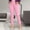 Pink plus size high waisted pants a1, variant on Cagogo Women Plus Size High Waisted Ankle Pants with Pockets Solid Elegant Office Trousers Casual Fit Lounge Work Beachwear Clothes, Pink M
