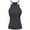 CHARCOAL, variant on FashionMille Women Regular Fit Casual Basic Active High Neck Ribbed Tank Top