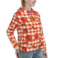 thumbnail image 6 of Salouo Tomatoes And Chili Pattern Hoodie Sweatshirts for Women, Autumn Pullover Hoodie Workout Sweat Women's Long Sleeve Preppy Sweatshirts-Medium, 6 of 7