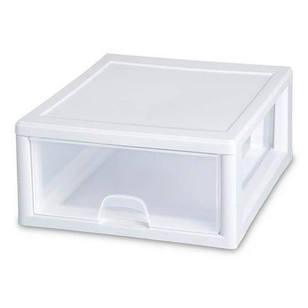 Sterilite - Clear Plastic Stacking Storage Drawer Container Box (12 Pack)