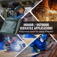 thumbnail image 6 of VEVOR Welding Screen with Frame, 6' x 6' 3 Panel Welding Curtain Screens, Flame-Resistant Vinyl Welding Protection Screen on 12 Swivel Wheels (6 Lockable),Moveable & Professional for Workshop,Green, 6 of 9