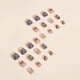 thumbnail image 3 of Uñas postizas cuadradas cortas con flores, lindas uñas adhesivas acrílicas de primavera, uñas artificiales brillantes para mujeres y niñas, decoraciones de manicura, 24 piezas, 3 of 4