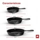 thumbnail image 5 of Ultrachef Juego de 3 Sartenes de Hierro Fundido con Mango Largo, Previamente Curado, Cast-Iron Skillet, Set de 3 piezas (6, 8 y 10), Negro, 5 of 8