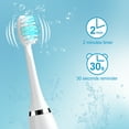thumbnail image 4 of Cepillo de dientes eléctrico inteligente, recargable por USB, para limpieza dental, blanqueamiento, sónico, temporizador, con cabezales de repuesto, 4 of 5