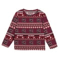 thumbnail image 2 of Infant & Newborn Outerstuff  Garnet South Carolina Gamecocks Ugly Sweater Pajama Set, 2 of 5