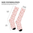 thumbnail image 2 of Lsque Rabbit And Cherry Pattern Sport Compression Socks for Men & Women 15-20 mmHg Knee High Nurse Pregnant Running Medical and Travel Athletic, 2 of 6
