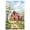 Unframe-style, variant on Vintage Red Barn Wall Art Watercolor Rustic Farmhouse Kitchen Spring Poster