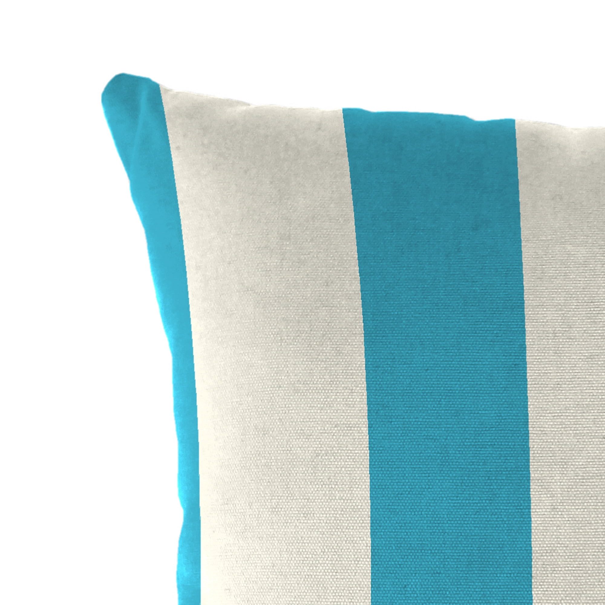 Jordan Manufacturing 16" x 16" Turquoise Stripe Outdoor Throw Pillow (Set of 2)