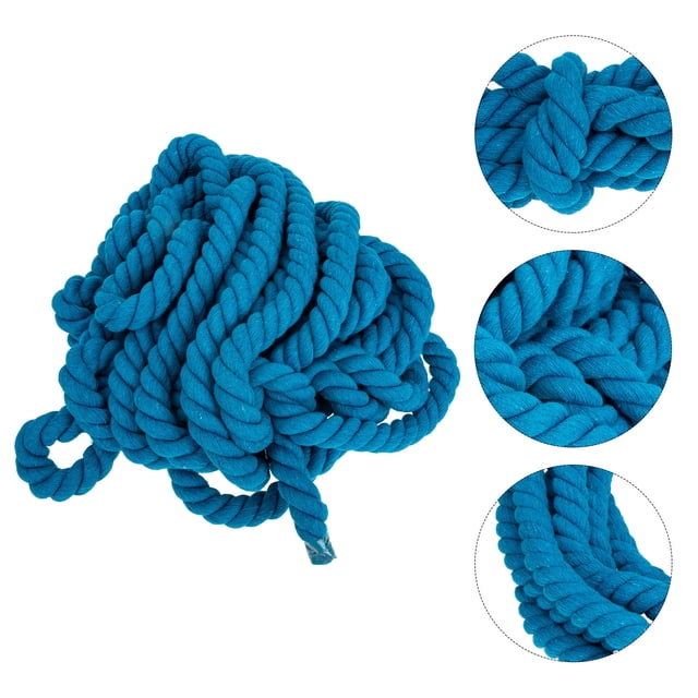 RUNROTOO Corde de Guerre Torsadée Bleue 800x2cm Lot de 1 pour Pelouse et Activité Extérieure