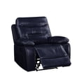 thumbnail image 4 of Aashi Fauteuil Inclinable en Cuir-Gel Bleu Marine, 4 of 5