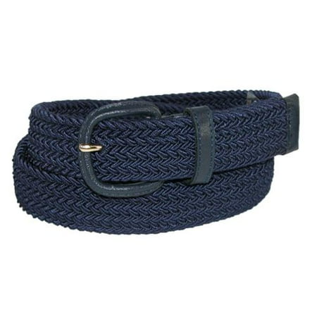 - Size 58/60 Mens Elastic Stretch Belt with End Tabs (Big & Tall Available), Navy