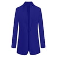 thumbnail image 5 of Womens New Long Sleeve Hairy Open Front Short Cardigan Suit Jacket Solid Long Coat, 5 of 5