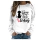 thumbnail image 2 of Puntoco Mujeres Casual Manga Larga Impresión O-Cuello tops Camisa Blusa Pullover Puntoco Puntoco-4546, 2 of 3