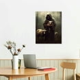 thumbnail image 3 of PIKWEEK Jesus and Lamb Canvas Wall Art Jesus Save Lost Lamb Posters Prints Vintage Christian Pictures Wall Decor For Bedroom Modern Jesus Paintings Decorative Art, 3 of 5