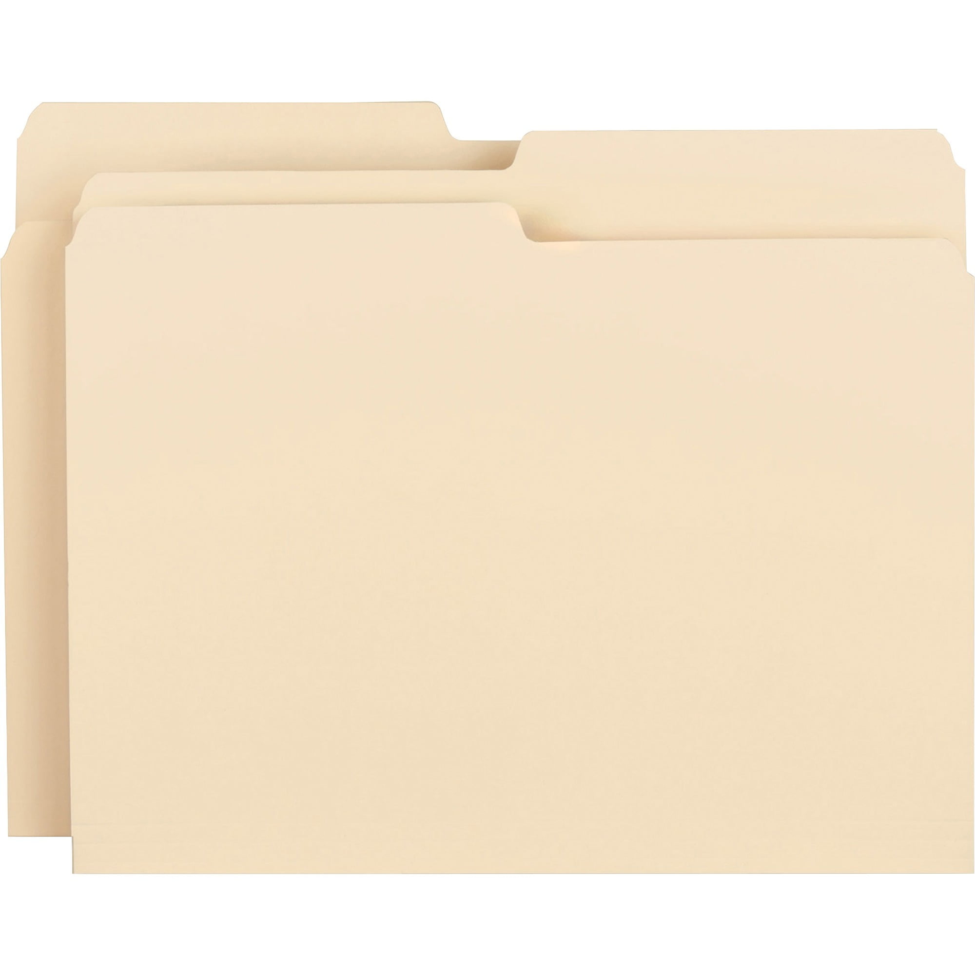 Business Source, BSN17524, 1/2cut 1ply Top Tab File Folders, 100