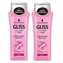 Schwarzkopf Gliss Hair Repair With Liquid Keratin Liquid Silk Shampoo For Brittle, Dull Hair 250ml (2 Pack)
