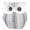 White with Black Spots, variant on BOKYAN Nordic Style Resin Owl Statue Creative Polka Dot Animal Sculpture Desktop Ornament Home Decor Figurines (5.9 inches / 15 cm) - White