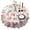 Pioneer Flower Floral, variant on Pioneer Flower Floral Print Pattern Round Tablecloth 60"x60",Wrinkle Wipeable Table Cloth for Kitchen Dining Room Picnic Patio Party