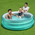 thumbnail image 3 of H2OGO! Big Metallic 3-Ring Inflatable Play Swimming Pool for Kids (5’7” Diameter), 3 of 8