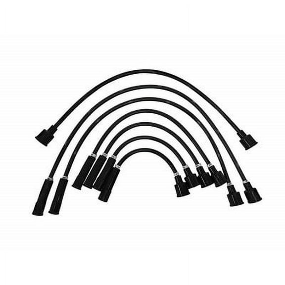 Scott Drake C4DZ-12259-BK8 6-Cylinder 8mm Ignition Wires Black
