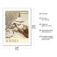 thumbnail image 2 of Kyoto Japan - Winter in a Mountain Village - Vintage Travel Poster c.2001 - Fine Art Matte Paper Print (Unframed) 24x32in, 2 of 4
