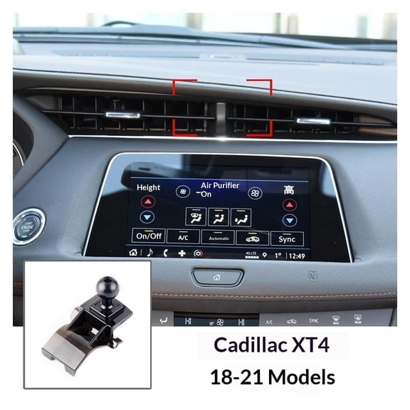 Car Phone Mount Adapter For Cadillac 2018-2023 XT4 Holder Stand Mobile Car Cellphone Gravity Bracket Only Base