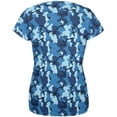 thumbnail image 2 of Navy Blue Camo All Over Womens T Shirt Multi 2XL, 2 of 2