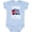AE-Light Blue, variant on Cuban Pride Cuba Flag Boys or Girls Baby Bodysuit