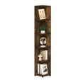 thumbnail image 6 of Furinno Econ 5-Tier Corner Shelf Bookcase, Bookshelf, Amber Pine, 6 of 6
