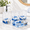 4-piece-Shell, variant on 4 Piece Liquid 3d Floating Motion Bathroom Vanity Accessory Set Oceam Theme Sea Shell Conch Toothbrush Holder Tumbler Soap Dispen