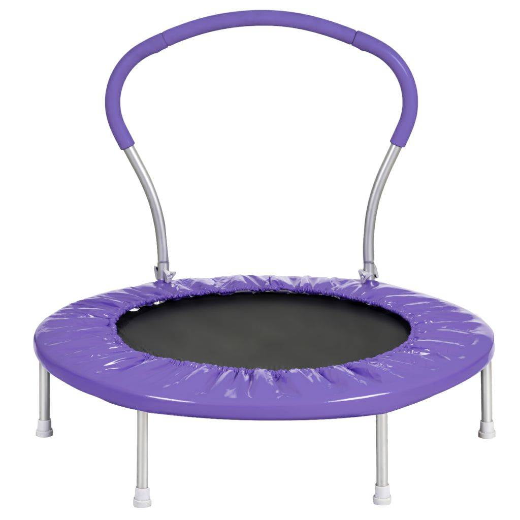 36" Folding Trampoline with Handle, Suitable for Indoor Outdoor Use