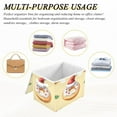 thumbnail image 7 of Christmas Cute Doughnut Foldable Storage Bin with Lid and Handle Collapsible Storage Box 16.5 x 12.6 x 11.8 inches, 7 of 7