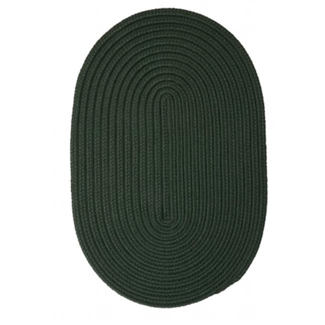 Colonial Mills Tapis BR64R072X072 Boca Raton - Vert Foncé 6 Pieds Tapis Rond Tressé